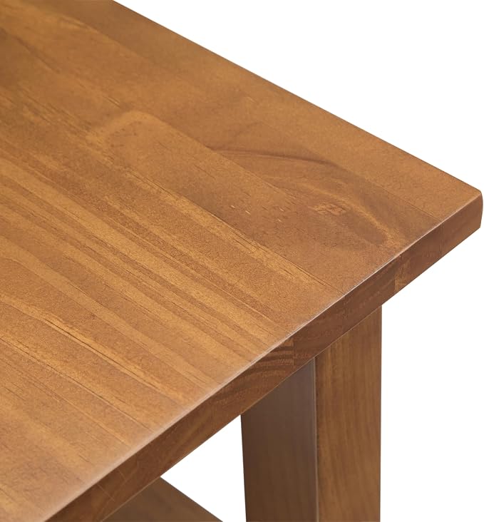 SIMPLIHOME Warm Shaker Solid Wood 14 inch Wide Transitional-Style Narrow Side - Image 5
