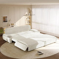 KEIKI 94.5" King-Size 3-in-1 Convertible Sleeper Sofa, Oversized Pull-Out Couch by KEIKI
