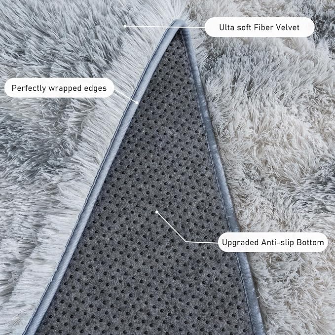 Rugs for Living Room 8x10, Soft Shaggy Modern Shag Area Rug for Bedroom - Image 5