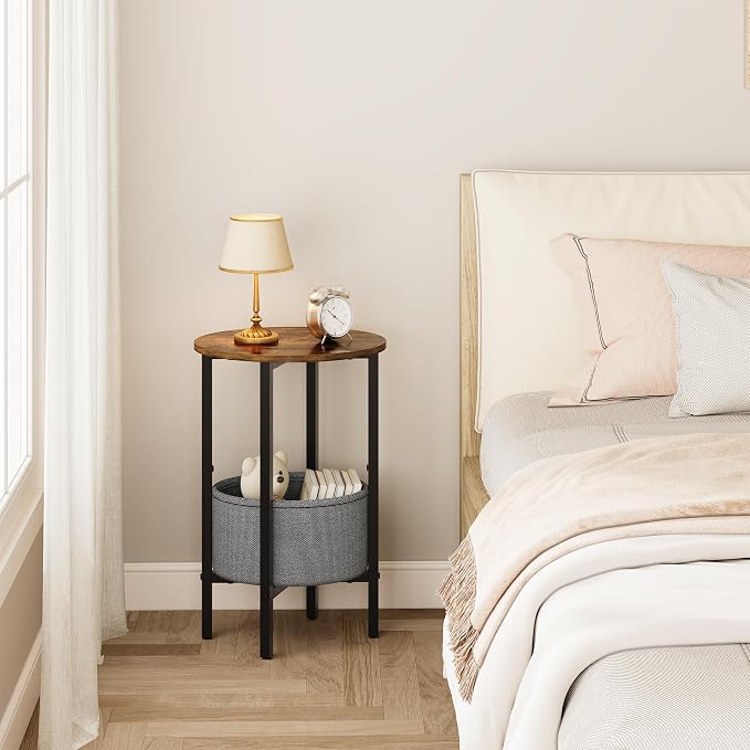 Vagusicc Round Side Table End Table - Image 6