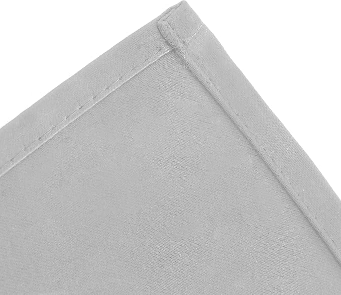 LEMOMO Blackout Curtains 52 x 84 inch/Light Grey Curtains Set of 2 - Image 9