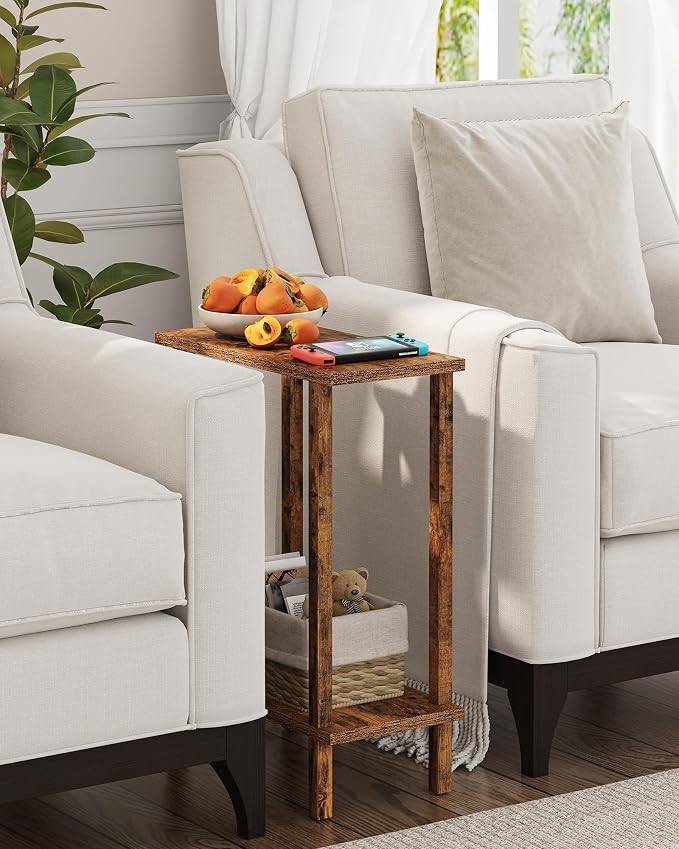 TUTOTAK Small Side Table, Narrow End Table, Skinny Sofa Table, Slim Nightstand - Image 4