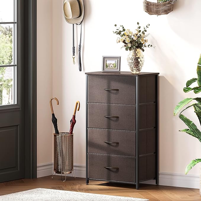 ODK Dresser for Bedroom with 4 Storage Drawers, Small Dresser Chest of Fabric - Image 9