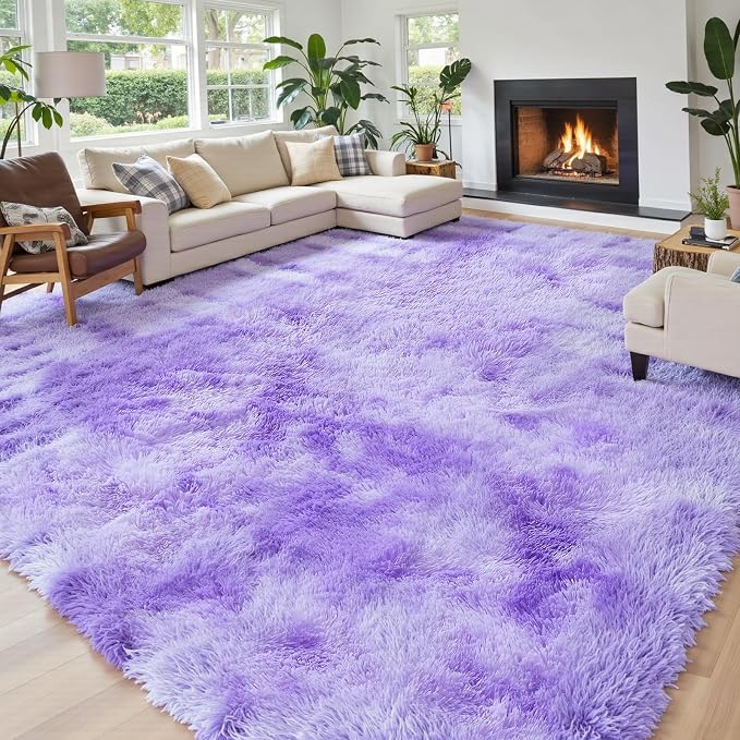 Rugs for Living Room 6x9, Alfombras para Salas Shag Large Plush Soft Area Rug - Image 2