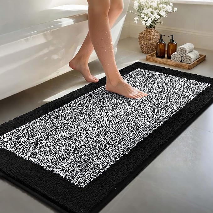 70x24 Long Bathroom Rugs Washable Non Slip, Soft Absorbent Quick Dry Mats by Unknown