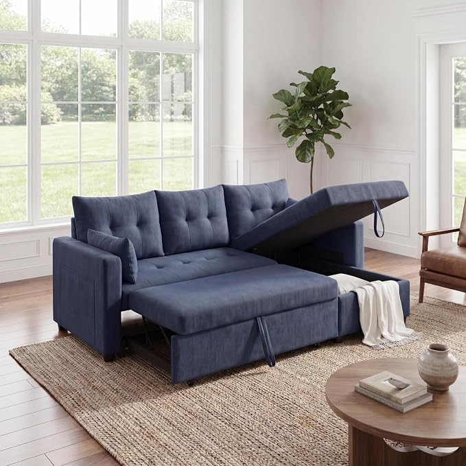 Convertible Sofa Bed, L Shape Sleeper Sofa by Outdoorchairs