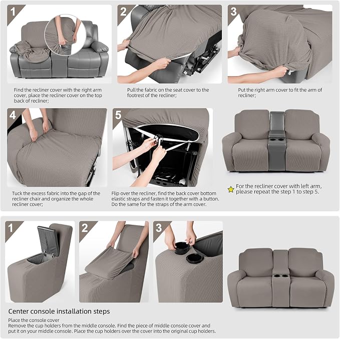 TAOCOCO Loveseat Recliner Cover - Image 6