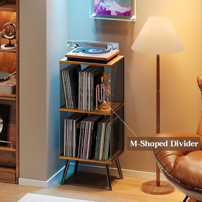 X-cosrack 3-Tier Record Player Stand, Turntable Stand - Image 3