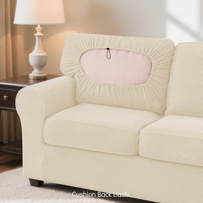 subrtex Slipcover Sets for Sofa, 7 Pieces Stretch Furniture Cover, Wear - Image 7