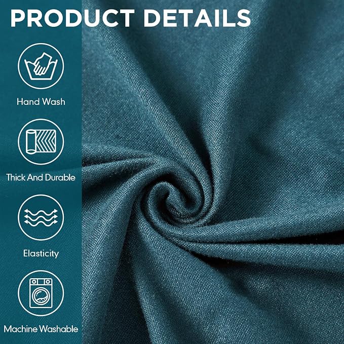 Peryiter 2 Pcs Sofa Covers Couch and Loveseat Covers Set Stretch Sofa Slipcover - Image 5