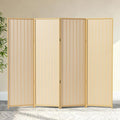 4 Panel Room Divider and Extra Wide Folding Privacy Screen, Bamboo Room Divider by cocosica