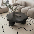 35" Cloud Coffee Table with 3 Ball Legs, Modern Minimalist Petal Center Table by BSYEIO