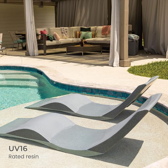 Aqua Outdoors - in-Pool Chaise Lounger - Pool & Sun Shelf Lounge Chair - - Image 2