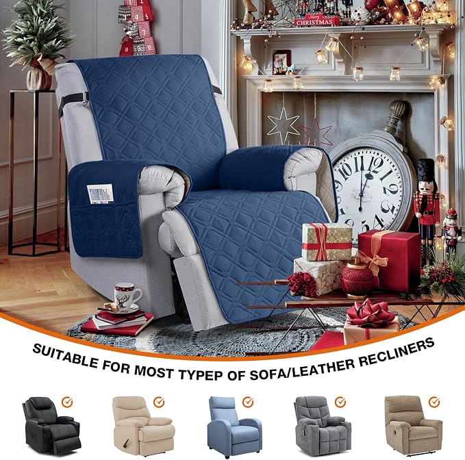 VANSOFY 100% Waterproof Recliner Chair Covers, Recliner Cover Non-Slip Dog - Image 8