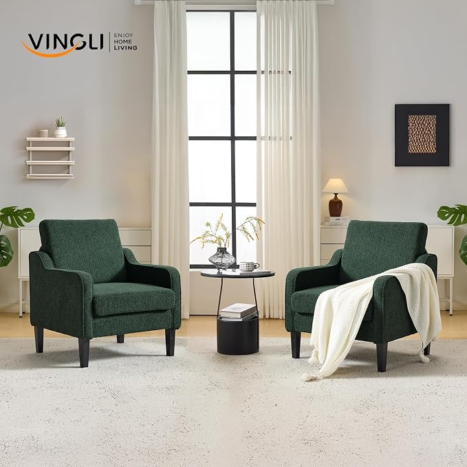 VINGLI Accent Chair for Living Room Chairs Reading Chair for Bedroom Chair - Image 9