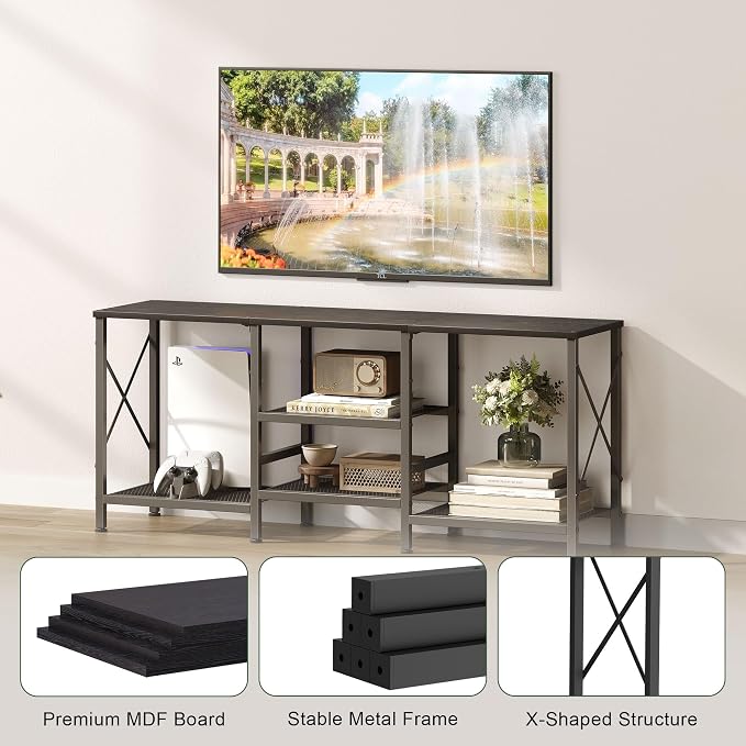 JARHETUN TV Stand for 55 Inch TV, Entertainment Center - Image 5