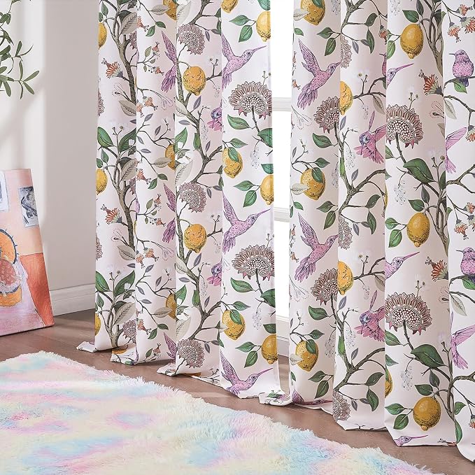 Topfinel Pink Curtains 102 Inches Long Cute Sound Dampening Pretty Vintage - Image 4