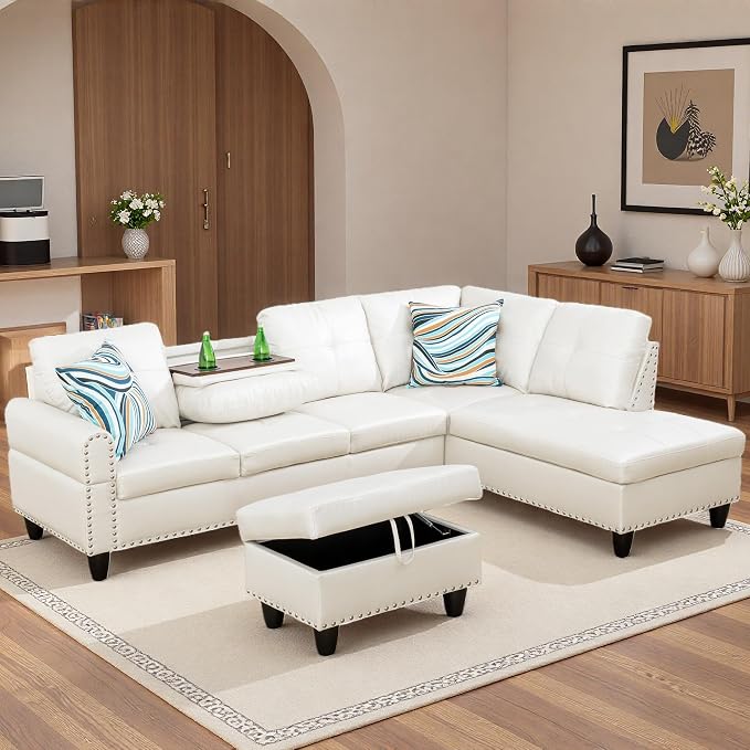 97.5" L Shaped Couch Set, Modular Sectional Couches - Image 6