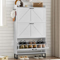 BORNOON Shoe Cabinet with 3 Flip Drawers Narrow Shoe Storage Cabinet Organizer by BORNOON