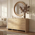Curved 7-Drawer Dresser for Bedroom, 53.82" Wide Modern Chest of Drawers by TheBeautyofRusticRefined