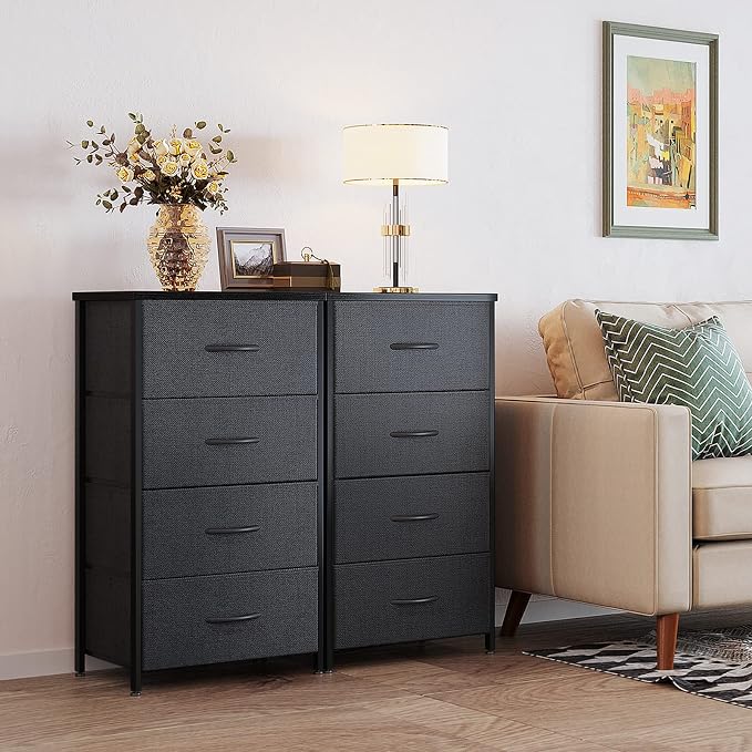 ODK Dresser for Bedroom with 4 Storage Drawers, Small Dresser Chest of Fabric - Image 7