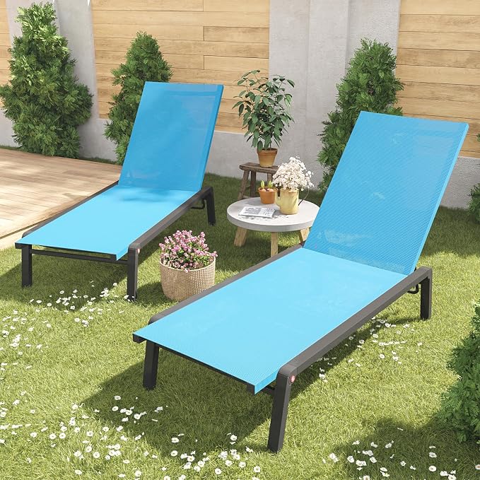 Patio Chaise Lounge Set of 2 - Image 2