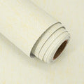 Grasscloth Peel and Stick Wallpaper Beige and Yellow Contact Paper 15.7inch x by lenify