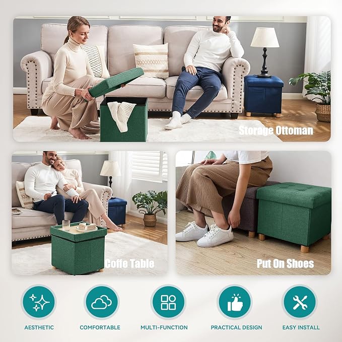 BRIAN & DANY Ottoman with Storage, Small Storage Ottoman - Image 6