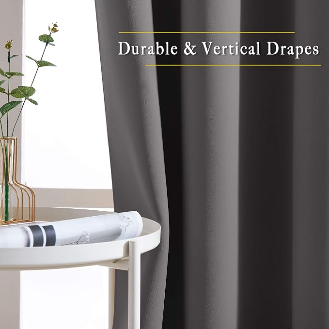 NICETOWN Blackout Cafe Curtains 50 inches Long - Image 5
