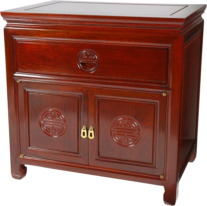 Red Lantern Rosewood End Table Cabinet by RedLantern