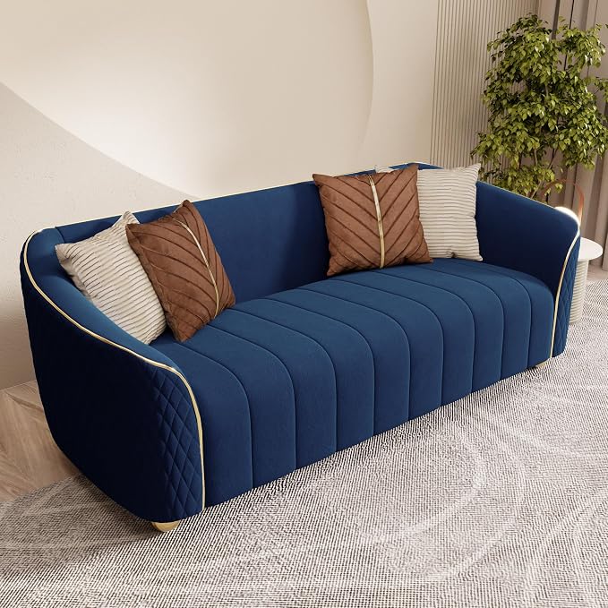 2-Piece Luxury Velvet Sofa Set for Living Room, Elegant Design Couch Set - Image 5