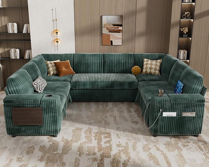 Vipbear 111" Modular Sectional Sleeper Sofa - Image 2