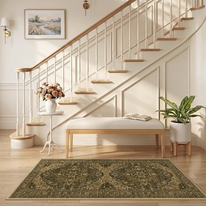 RELEANY Area Rugs 2'6"x5' Runner Rug Non Slip Washable - Image 2