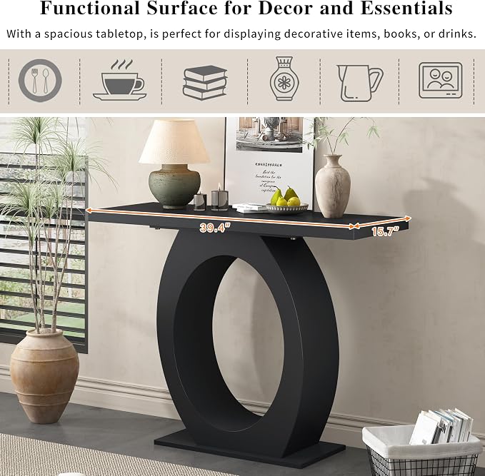 52'' Console Table Sofa Table Entryway Table, Modern Side Table - Image 5