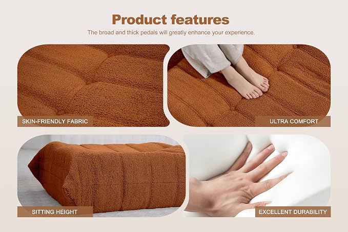 Bean Bag Pouf Ottoman, Foot Stool, Foot Rest - Image 5