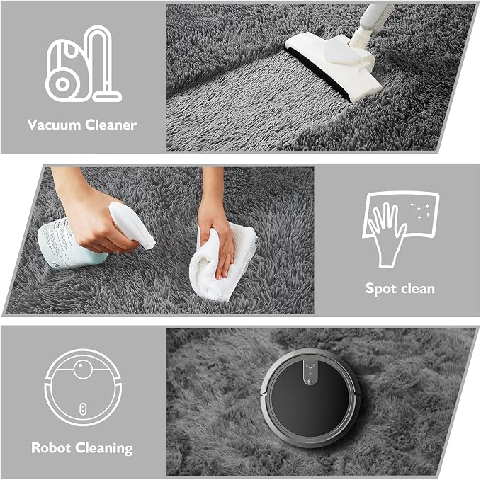 9x12 Fluffy Area Rugs for Living Room, Large Fuzzy Shag Area Rug for Bedroom - Image 4
