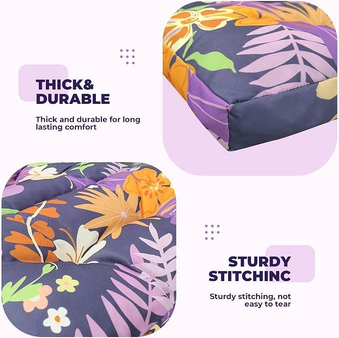 DANGHOOGY Wicker Chair Cushions, Waterproof Outdoor Loveseat Cushions - Image 5