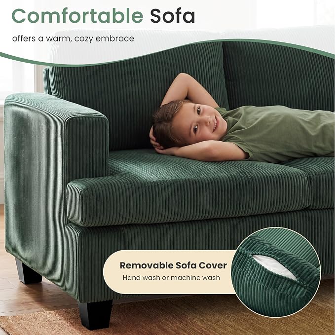 YOUDENOVA 2 Piece Set Comfy Sofa Couch, Loveseat Sofa * 2 - Image 3