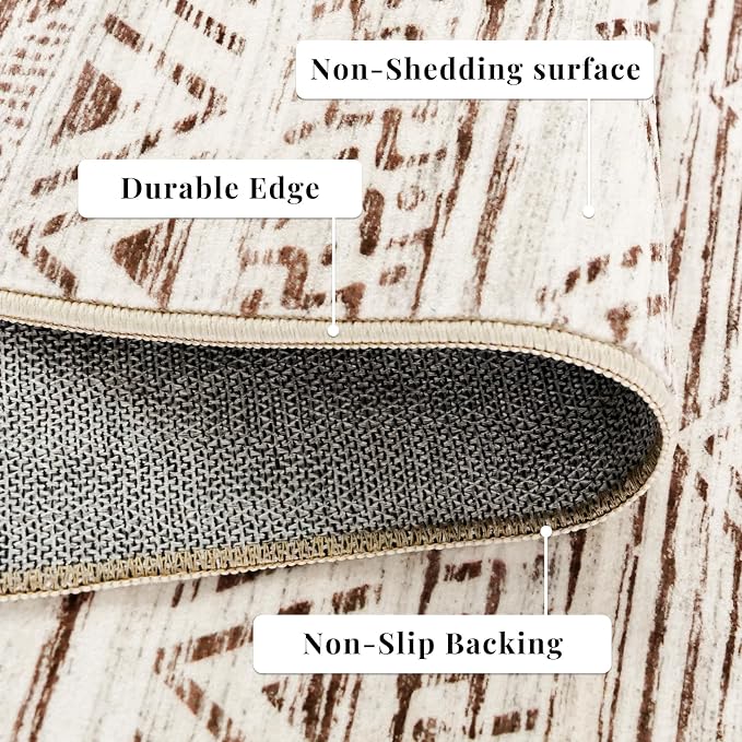 Moroccan Washable Hallway Runner Rug - Image 9