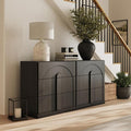BELLEZE Set of 2 Bookcase with 3 Drawers, Modern Book Shelf with Wide Wooden by BELLEZE