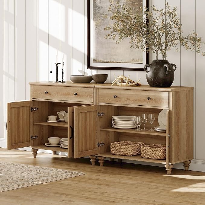 WAMPAT Home Office Furniture Set, Wood Computer Desk - Image 7
