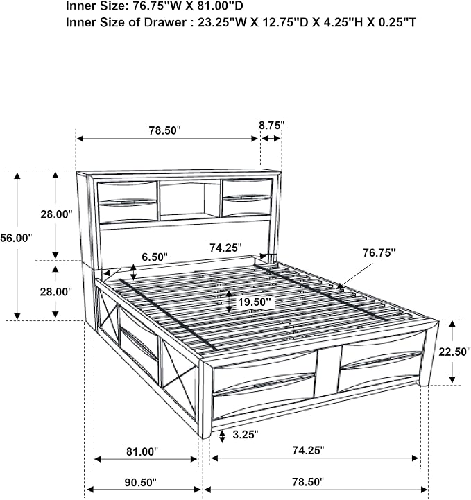 Coaster Home Furnishings Briana Transitional 5-Piece Bedroom Set Eastern King - Image 10