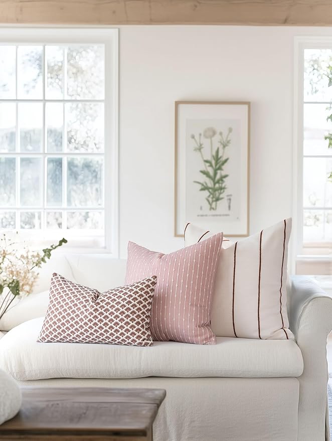 Crumbs Home Modern Farmhouse Fall Linen Indoor Outdoor Lumbar Pillow Cover Only - Image 2