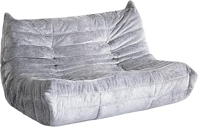 Bean Bag Chair, 2 Seater Lazy Bean Bag Sofa Memory Foam Couch, Giant Bean Bag by Cansunna