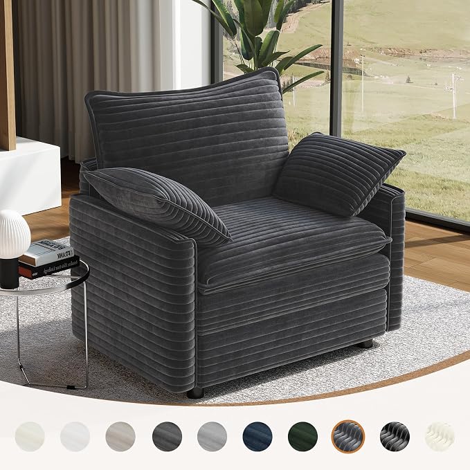 Vesgantti 40" Single Seat Sofa, Comfy Cloud Couch Deep Seat Upholstered Couch - Image 8