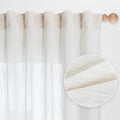 MYSKY HOME Curtains 63 Inch Length 2 Panels, Boho Curtains Sheer Light Soften by MYSKYHOME
