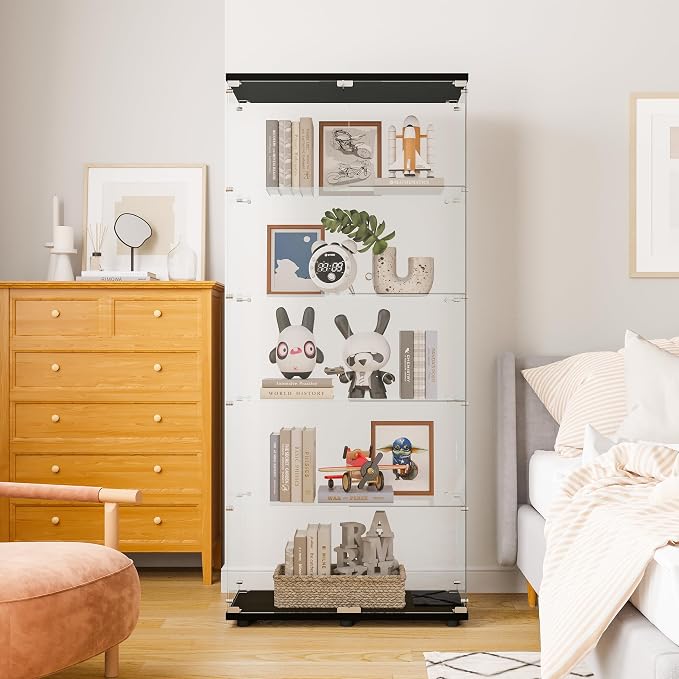 LFT HUIMEI2Y Glass Display Cabinet 5-Shelf - Image 3