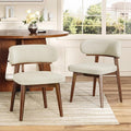 Dining Chairs Set of 2, Modern Upholstered Dining Chairs, Wooden Kitchen Chairs by GRUSIGN