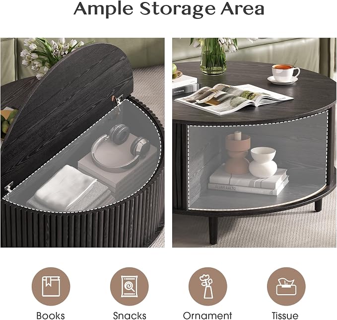JOINICE Round Coffee Table - Image 4
