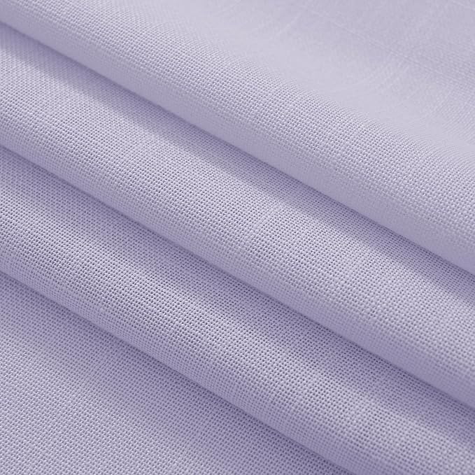 Lavender Linen Curtains Back Tab 108 Inches - Image 7